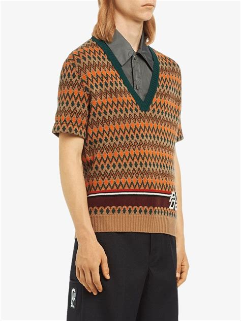 prada jacquard sweater|farfetch prada sweaters.